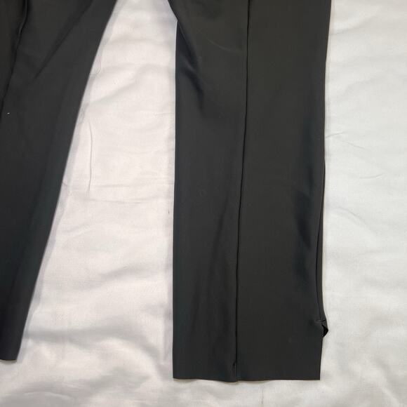 Athleta Stellar Trouser Pants Size L Dark Army Green Zip Pockets Crop Ankle Slim - Picture 13 of 15